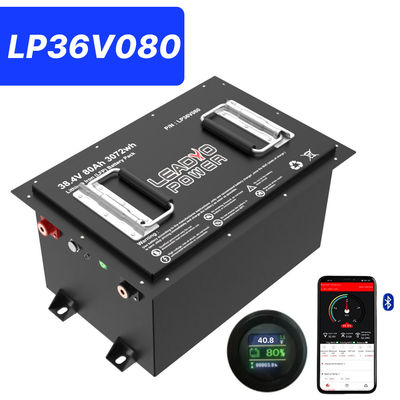 खरीदें 36V 80Ah 150Amp (36.8V) ब्लूटूथ LiFePO4 लिथियम गोल्फ कार्ट बैटरी w/h एलसीडी डिस्प्ले & ब्लूटूथ ऑनलाइन निर्माण