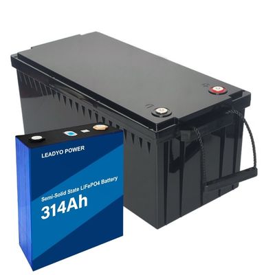 अर्ध ठोस अवस्था एस एस एस 12.8V 314Ah LiFePO4 बैटरी पैक 12V 200AMP बीएमएस एलएफपी बैटरी