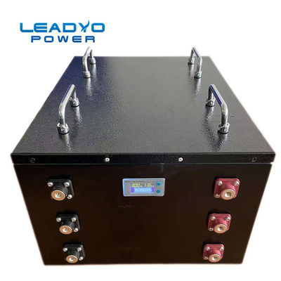 एलसीडी के साथ रिचार्जेबल मेटल केस गोल्फ कार्ट 48V 100Ah लिथियम आयन बैटरी