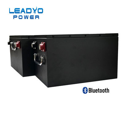 मेटल केस 36V लिथियम गोल्फ कार्ट बैटरी 100ah Lifepo4 525x234x220mm