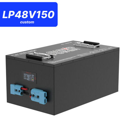 48V 150Ah 51.2V LiFePO4 गोल्फ कार्ट बैटरी, 250A बीएमएस, 4000+ चक्र लिथियम बैटरी, मैक्स 12.8kW पावर