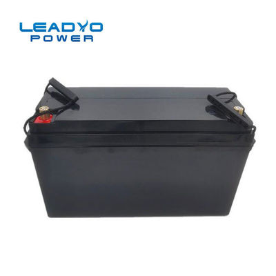 समुद्री नाव के लिए LiFePo4 12V 200ah लिथियम आयरन फॉस्फेट बैटरी स्क्रू करने योग्य ABS केस